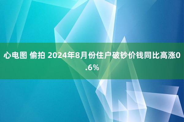 心电图 偷拍 2024年8月份住户破钞价钱同比高涨0.6%