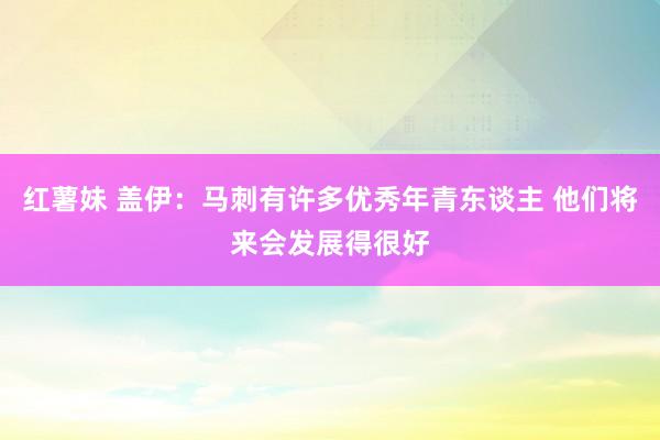 红薯妹 盖伊：马刺有许多优秀年青东谈主 他们将来会发展得很好