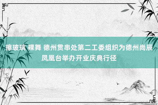 擦玻璃 裸舞 德州贯串处第二工委组织为德州尚辰凤凰台举办开业庆典行径