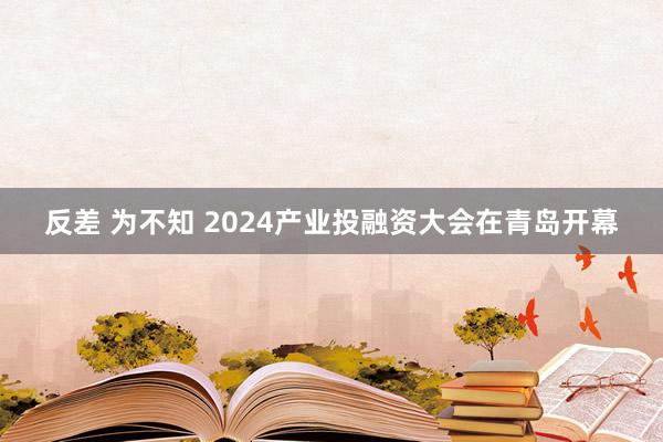 反差 为不知 2024产业投融资大会在青岛开幕