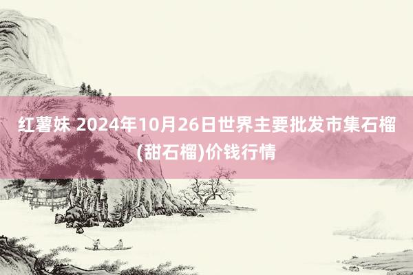 红薯妹 2024年10月26日世界主要批发市集石榴(甜石榴)价钱行情