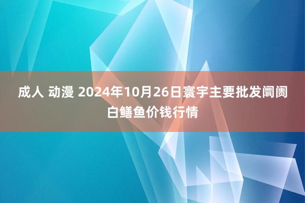 成人 动漫 2024年10月26日寰宇主要批发阛阓白鳝鱼价钱行情