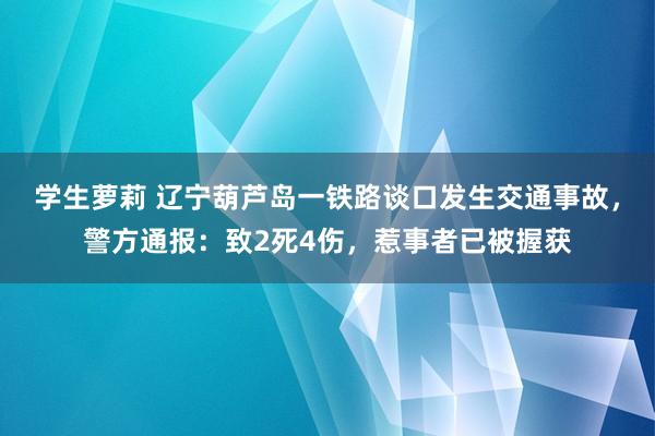 学生萝莉 辽宁葫芦岛一铁路谈口发生交通事故，警方通报：致2死4伤，惹事者已被握获