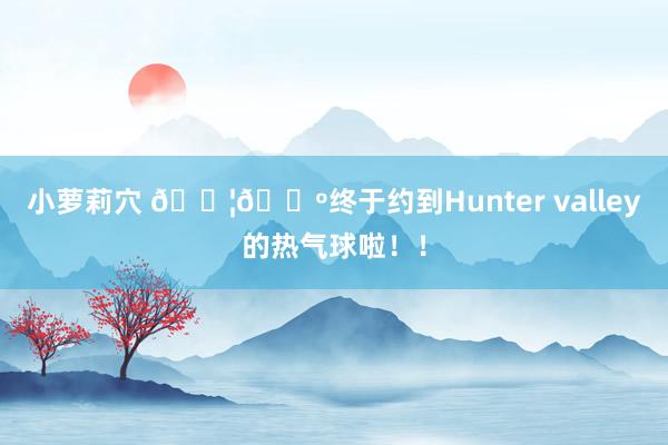 小萝莉穴 🇦🇺终于约到Hunter valley的热气球啦！！