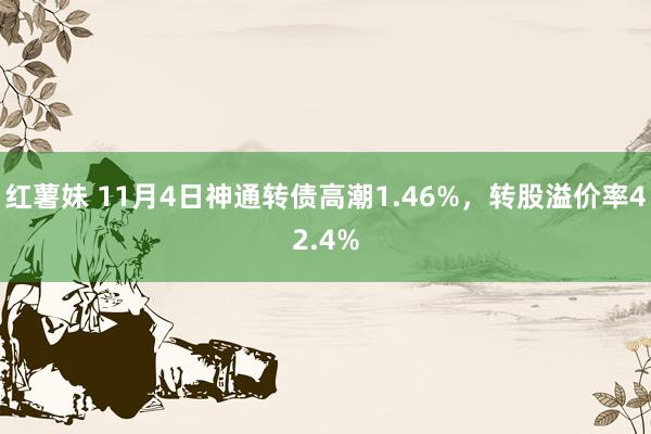 红薯妹 11月4日神通转债高潮1.46%，转股溢价率42.4%