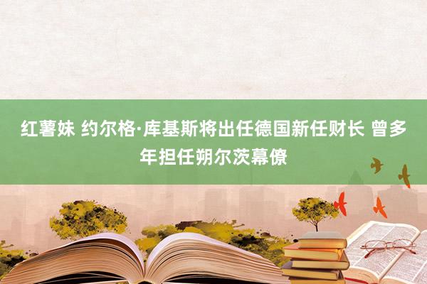 红薯妹 约尔格·库基斯将出任德国新任财长 曾多年担任朔尔茨幕僚