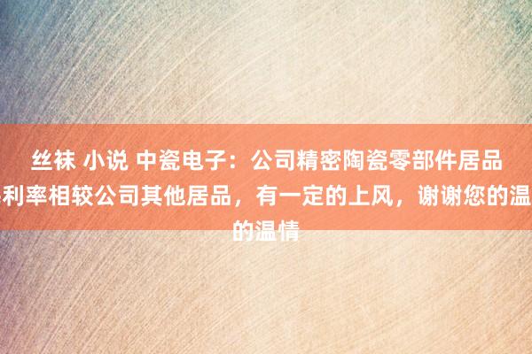 丝袜 小说 中瓷电子：公司精密陶瓷零部件居品毛利率相较公司其他居品，有一定的上风，谢谢您的温情