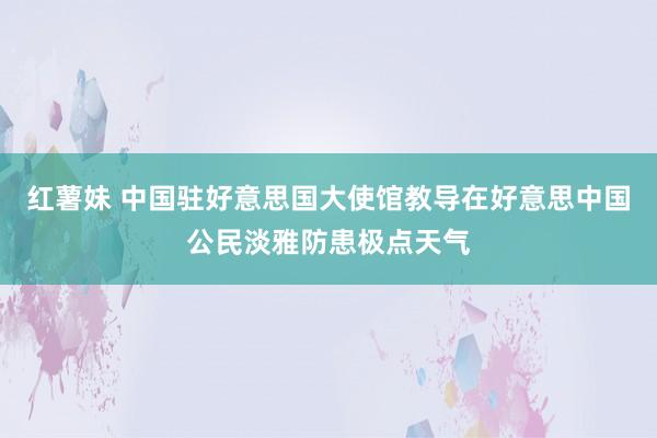 红薯妹 中国驻好意思国大使馆教导在好意思中国公民淡雅防患极点天气