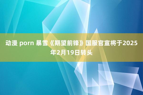 动漫 porn 暴雪《期望前锋》国服官宣将于2025年2月19日转头