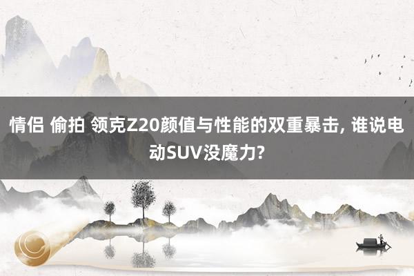 情侣 偷拍 领克Z20颜值与性能的双重暴击， 谁说电动SUV没魔力?