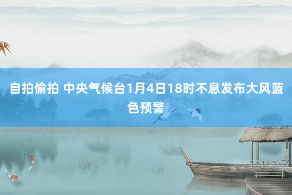 自拍偷拍 中央气候台1月4日18时不息发布大风蓝色预警